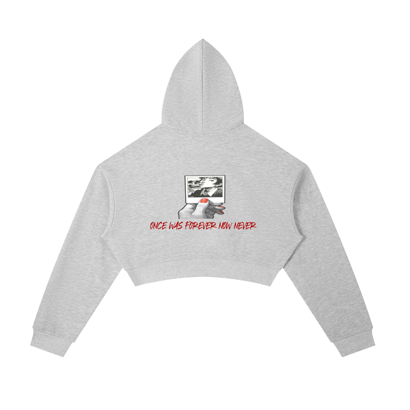 Essential womens Cropped Zip-Up Hoodie