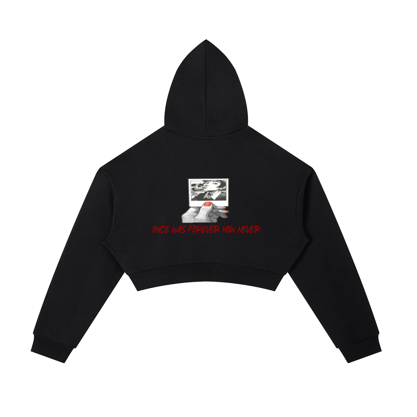 Essential womens Cropped Zip-Up Hoodie
