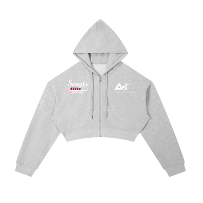 Essential womens Cropped Zip-Up Hoodie